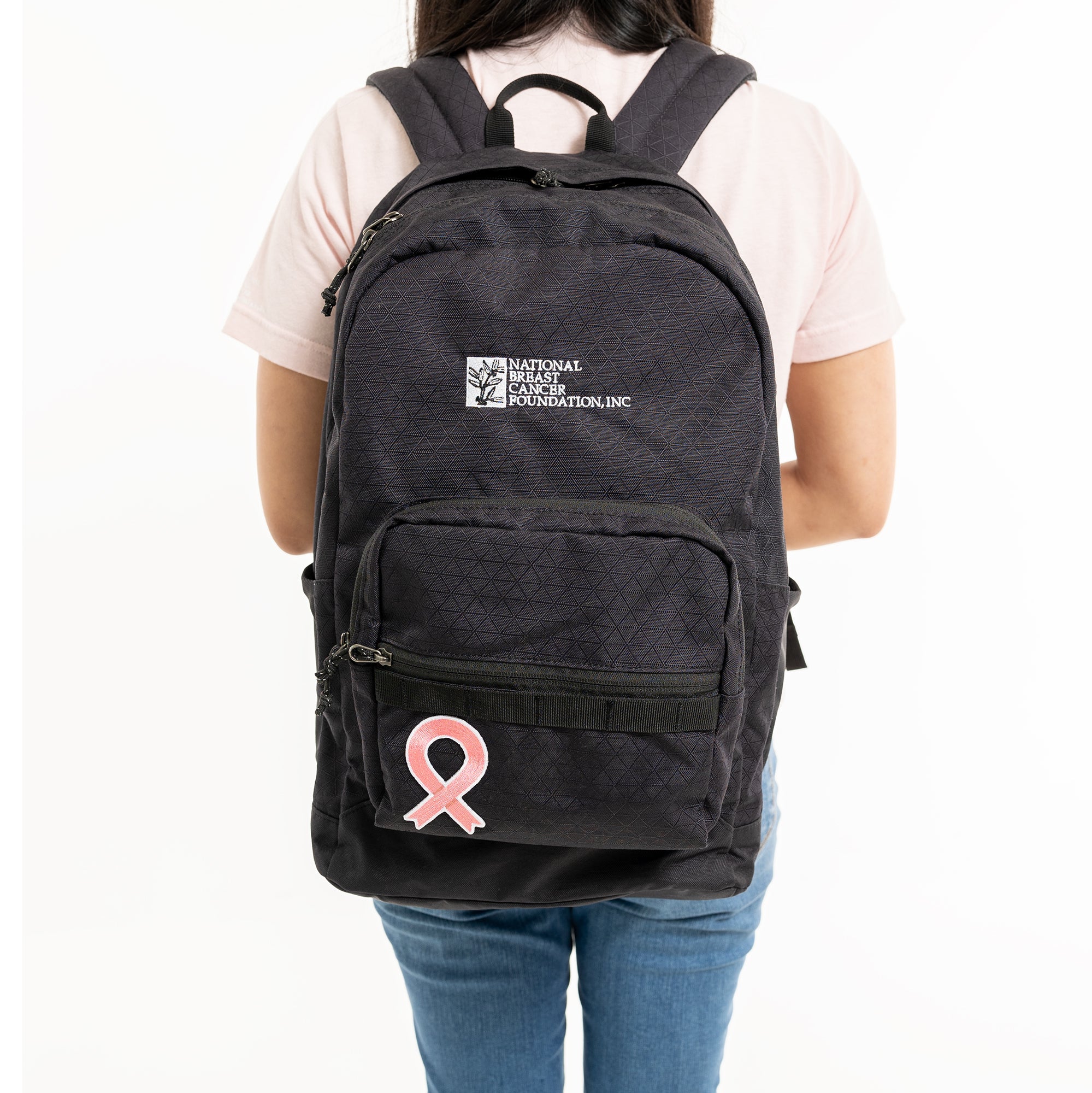 Pink Ribbon Embroidered Patch