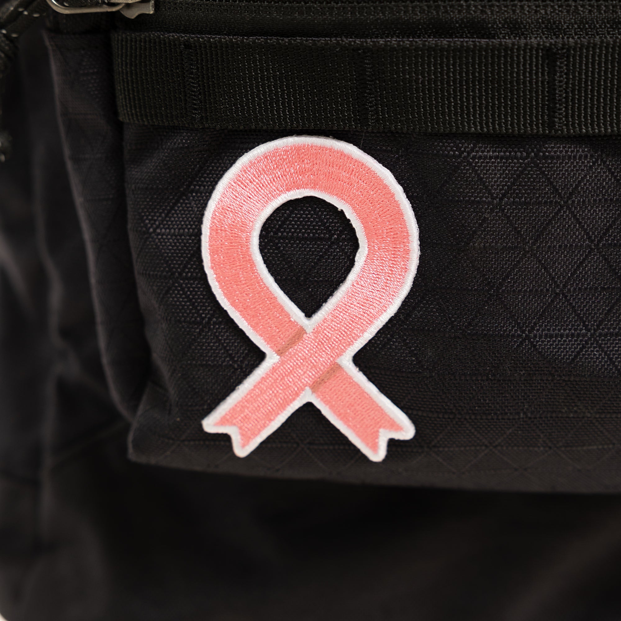 Pink Ribbon Embroidered Patch