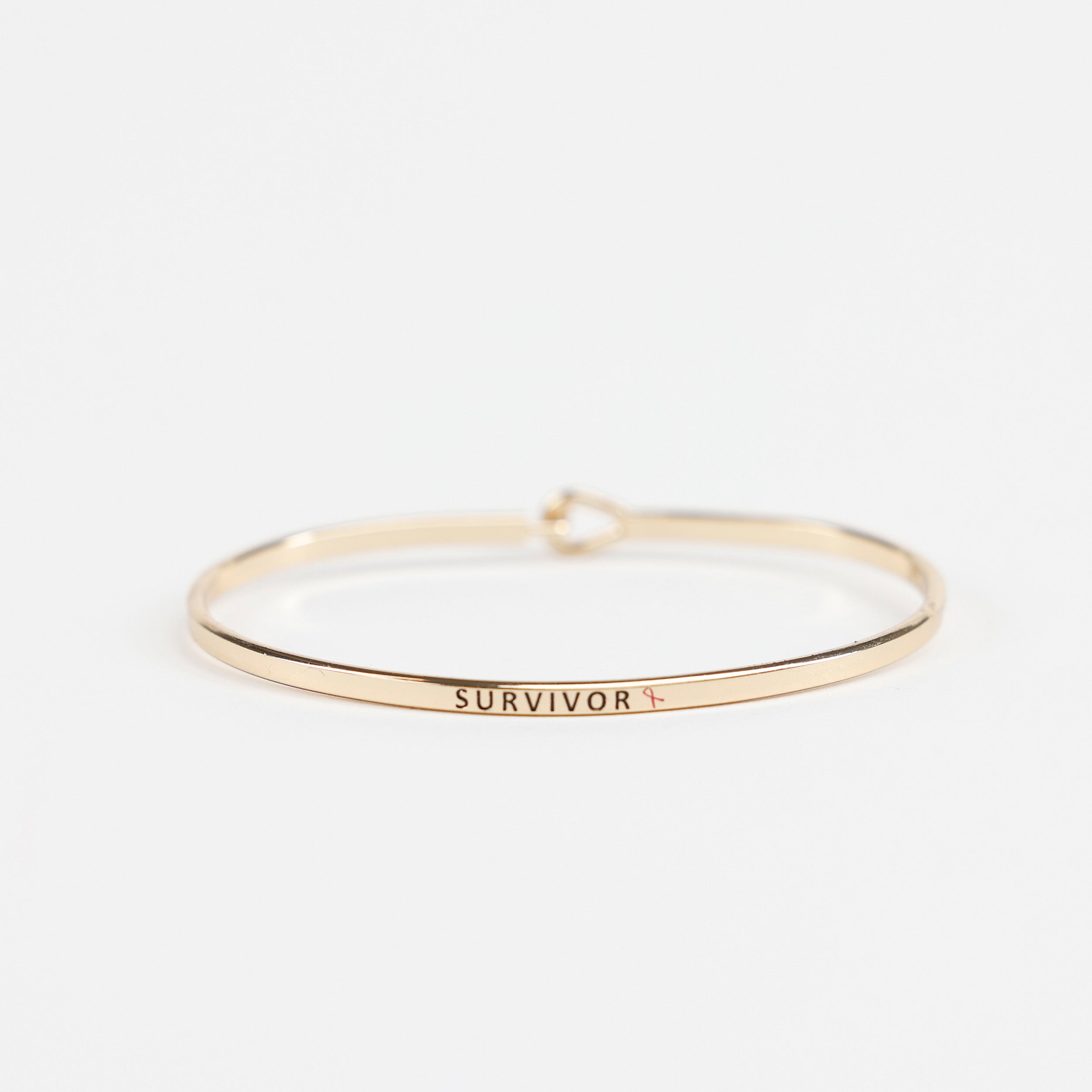Survivor Pink Ribbon Hook Bracelet - NBCF
