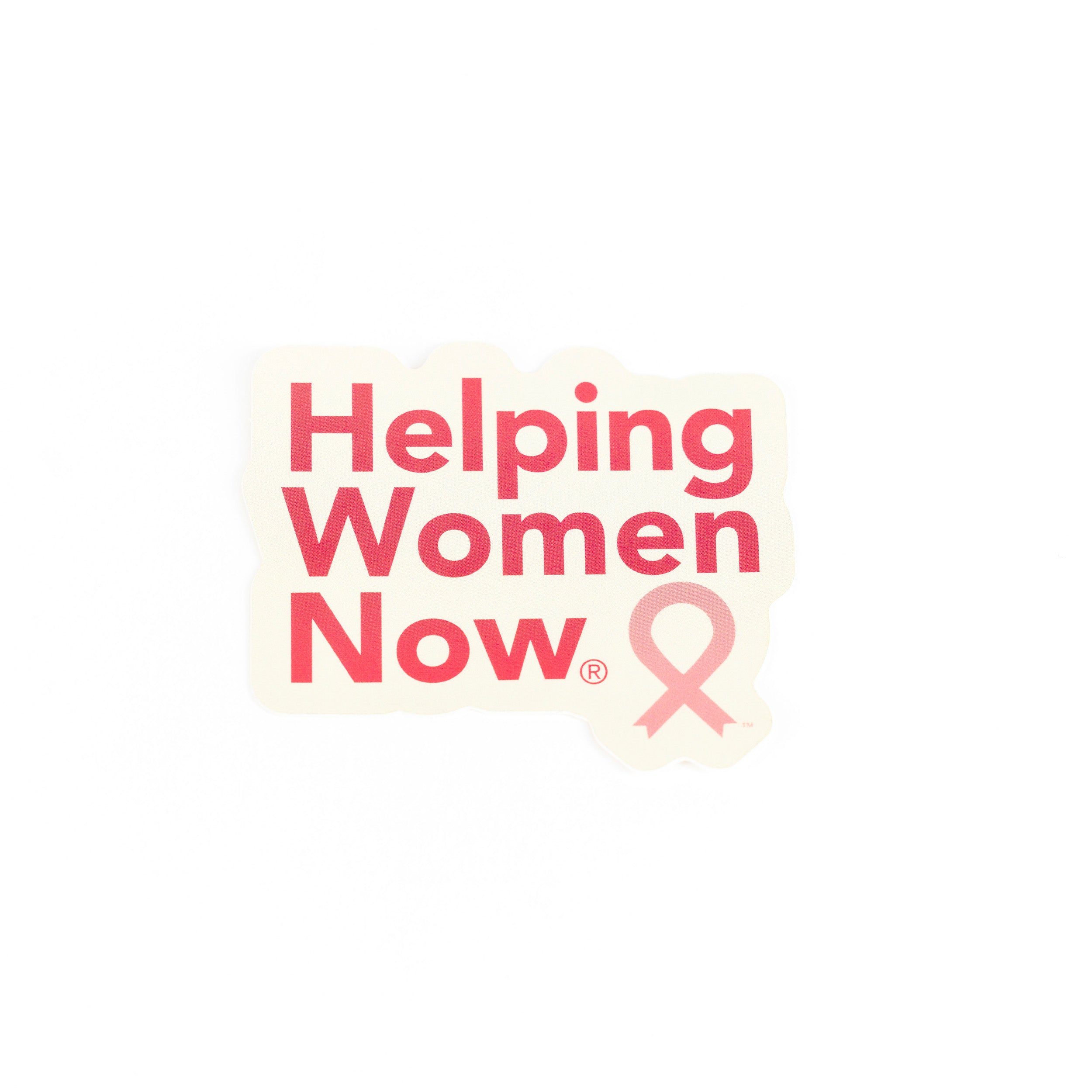 Helping Women Now Breast Cancer Support Sticker - Pink Ribbon - NBCF