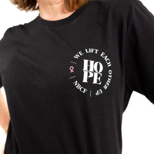 Load image into Gallery viewer, HOPE Inspirational Breast Cancer Shirt - Black - NBCF