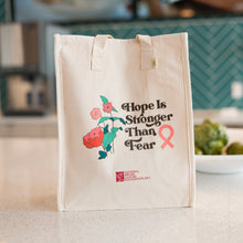 Load image into Gallery viewer, HOPE Is Stronger Than Fear Tote Bag