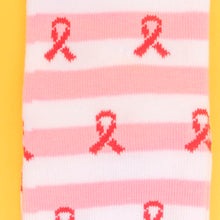 Load image into Gallery viewer, Breast Cancer Awareness Pink Ribbon Knee High Socks - Pink - NBCF