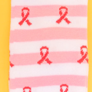 Breast Cancer Awareness Pink Ribbon Knee High Socks - Pink - NBCF