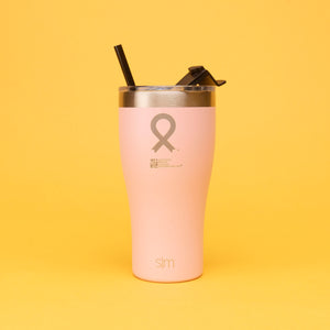 Simple Modern Pink Ribbon Insulated Tumbler - Pink - NBCF