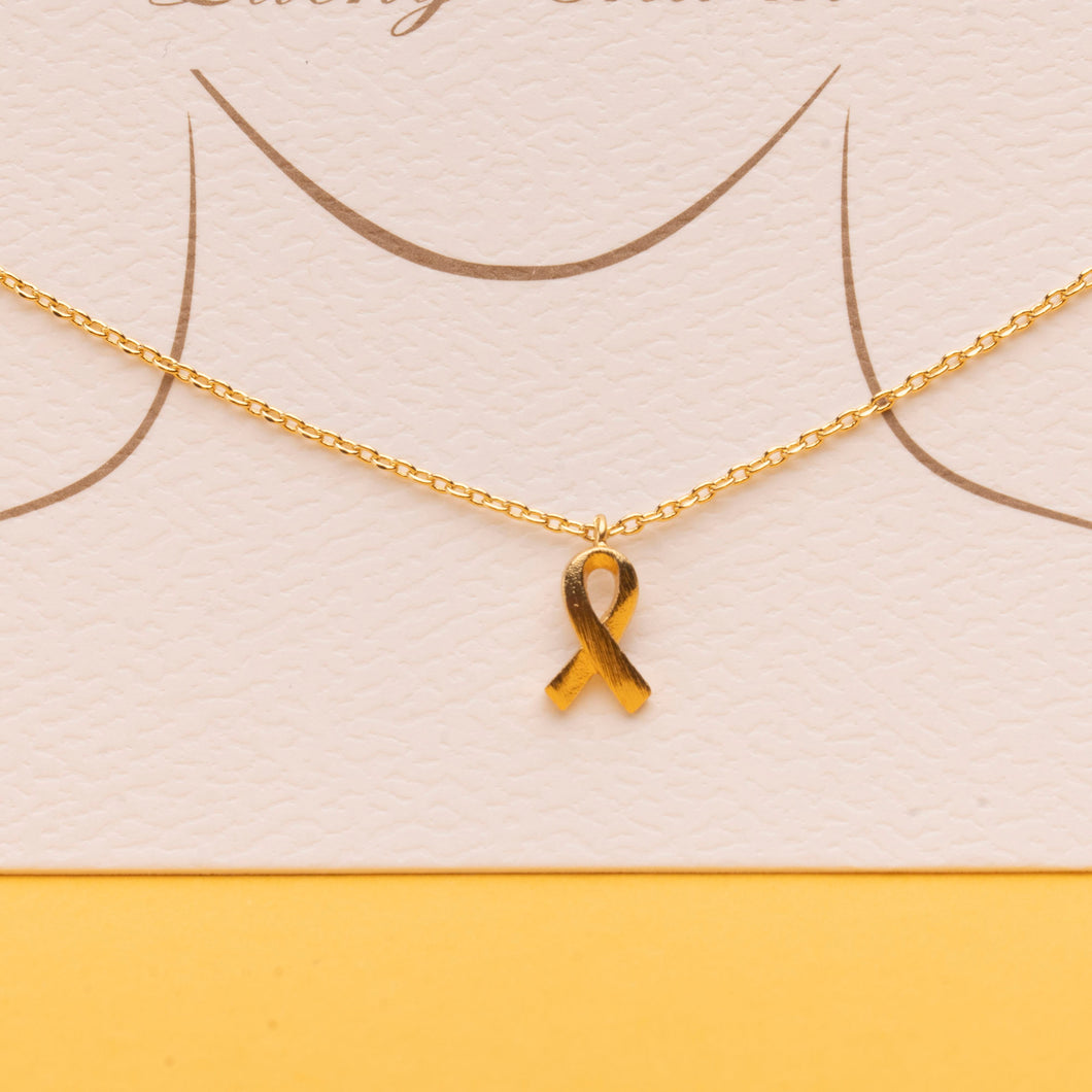 Breast Cancer Awareness Ribbon Necklace - NBCF