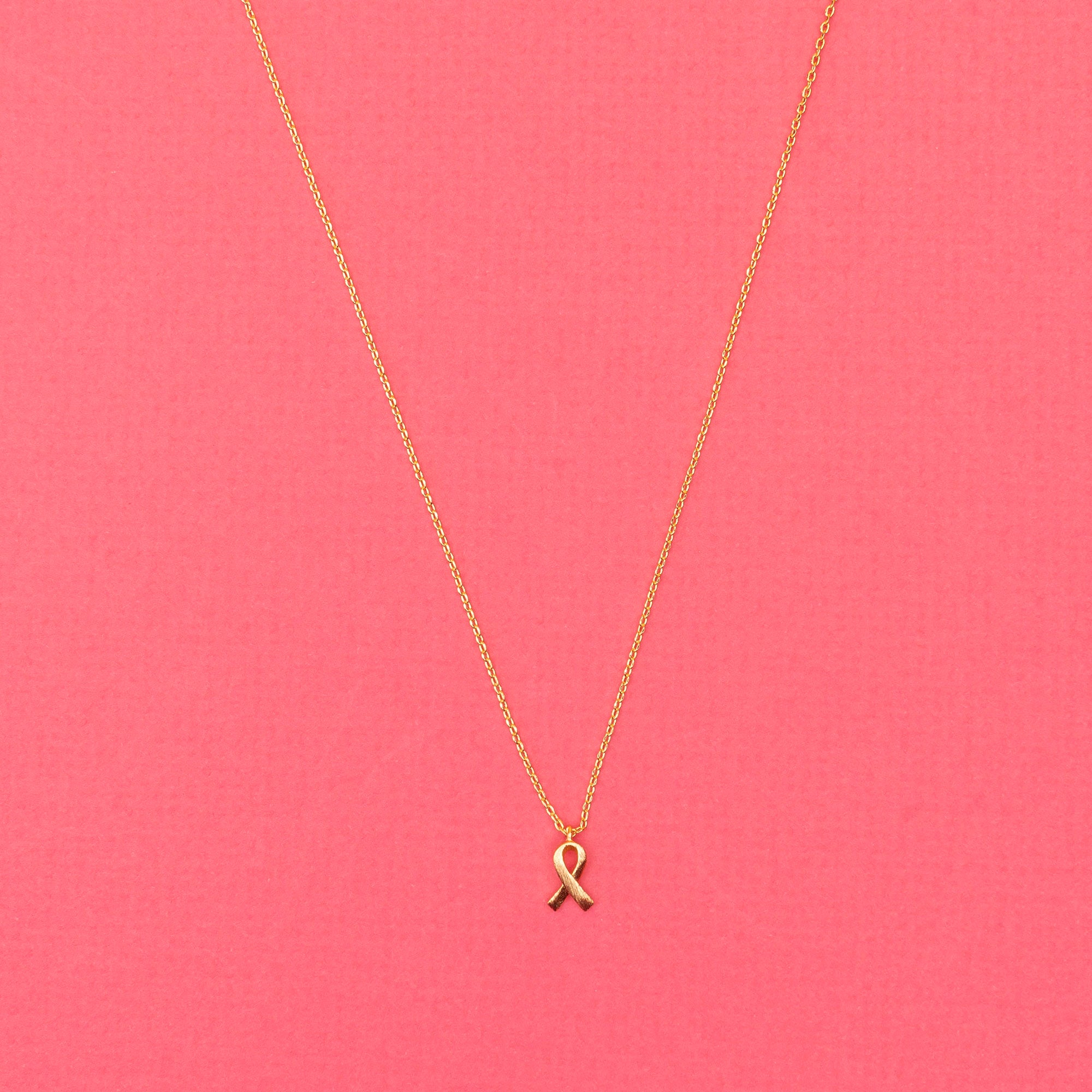 Breast Cancer Awareness Ribbon Necklace - NBCF