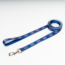 Load image into Gallery viewer, Pink Ribbon Pet Leash - Navy - NBCF