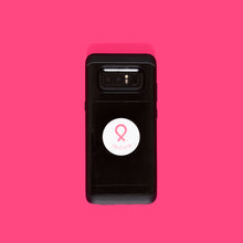 Load image into Gallery viewer, Pink Ribbon Cell Phone Grip Holder