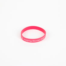 Load image into Gallery viewer, Helping Women Now Silicone Bracelet