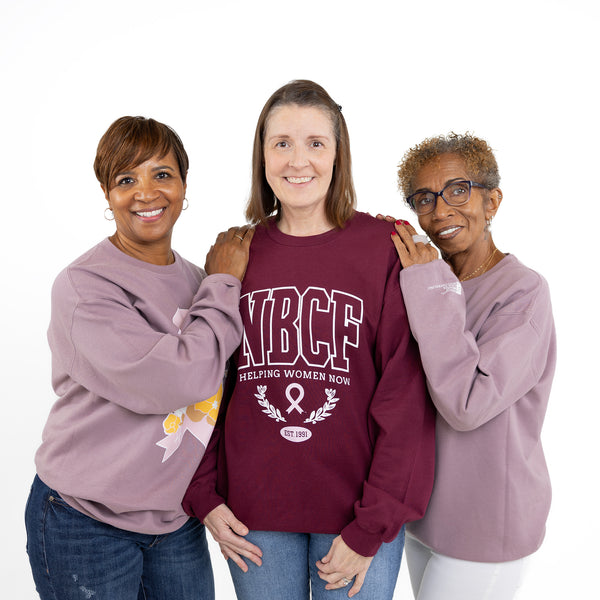 NBCF Collegiate Inspired Sweatshirt - Burgundy - NBCF