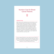 Load image into Gallery viewer, Nutrition Care for Breast Cancer Patients - 10 Count