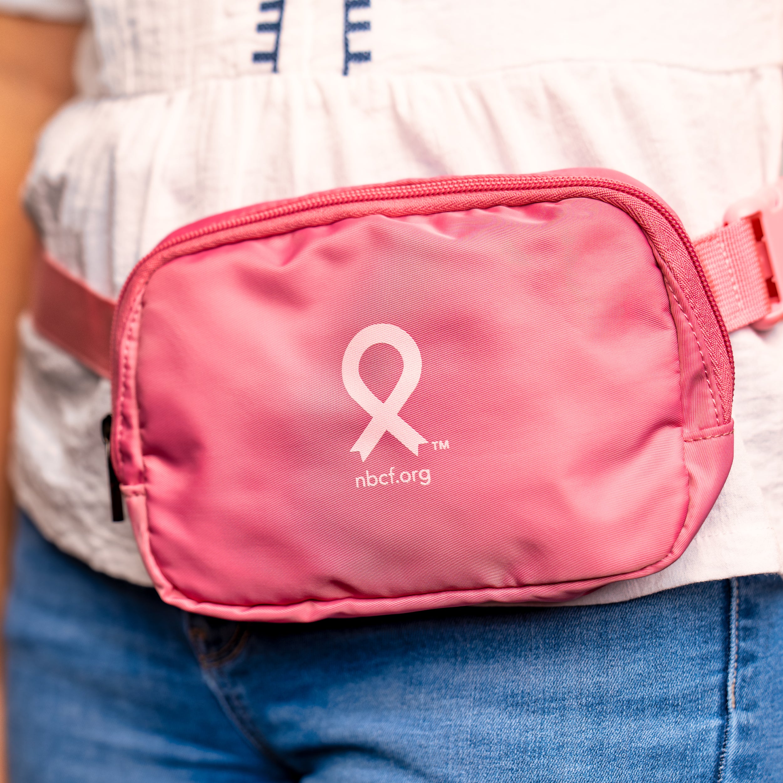 Pink Ribbon Belt Bag