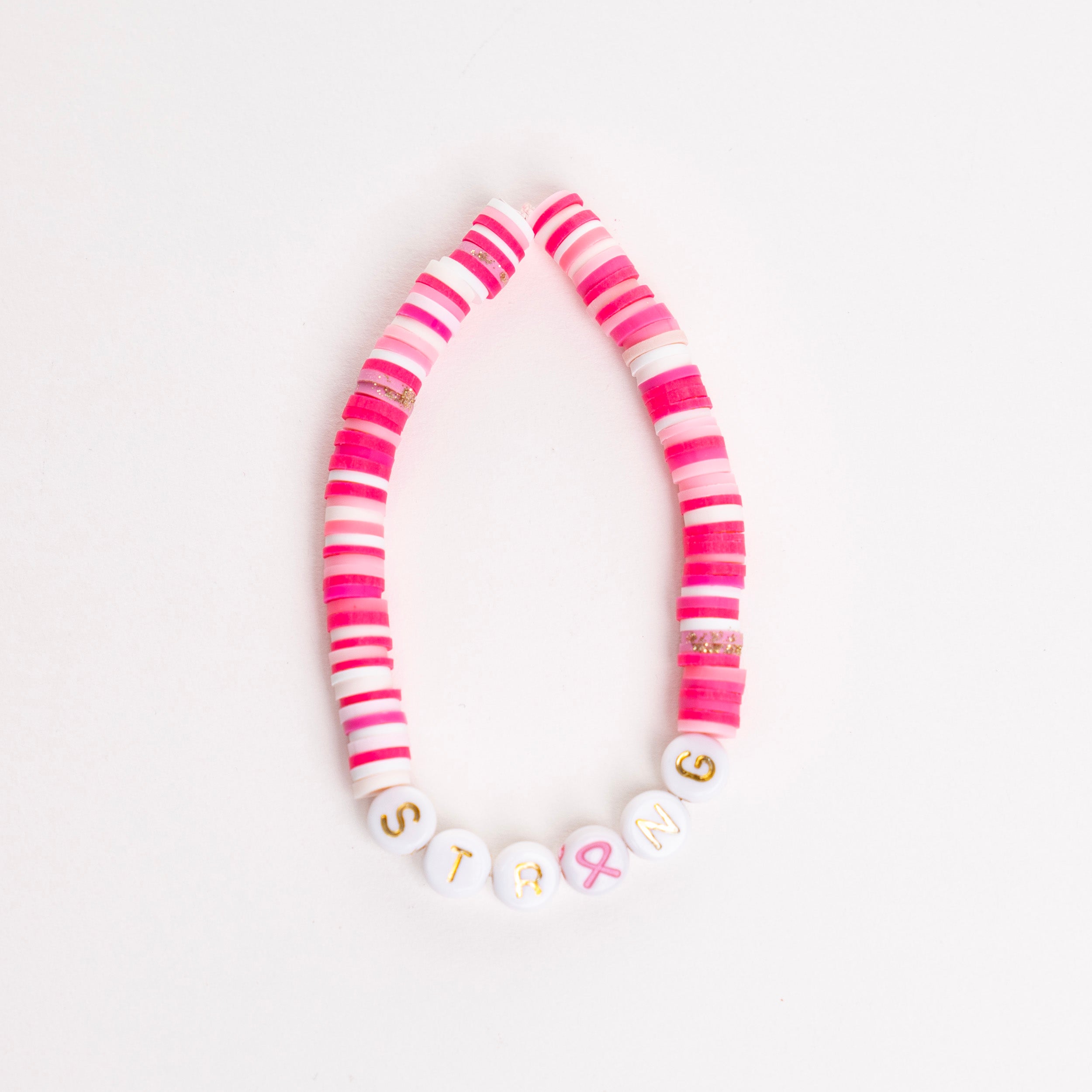 Breast Cancer Assorted Beaded Bracelet