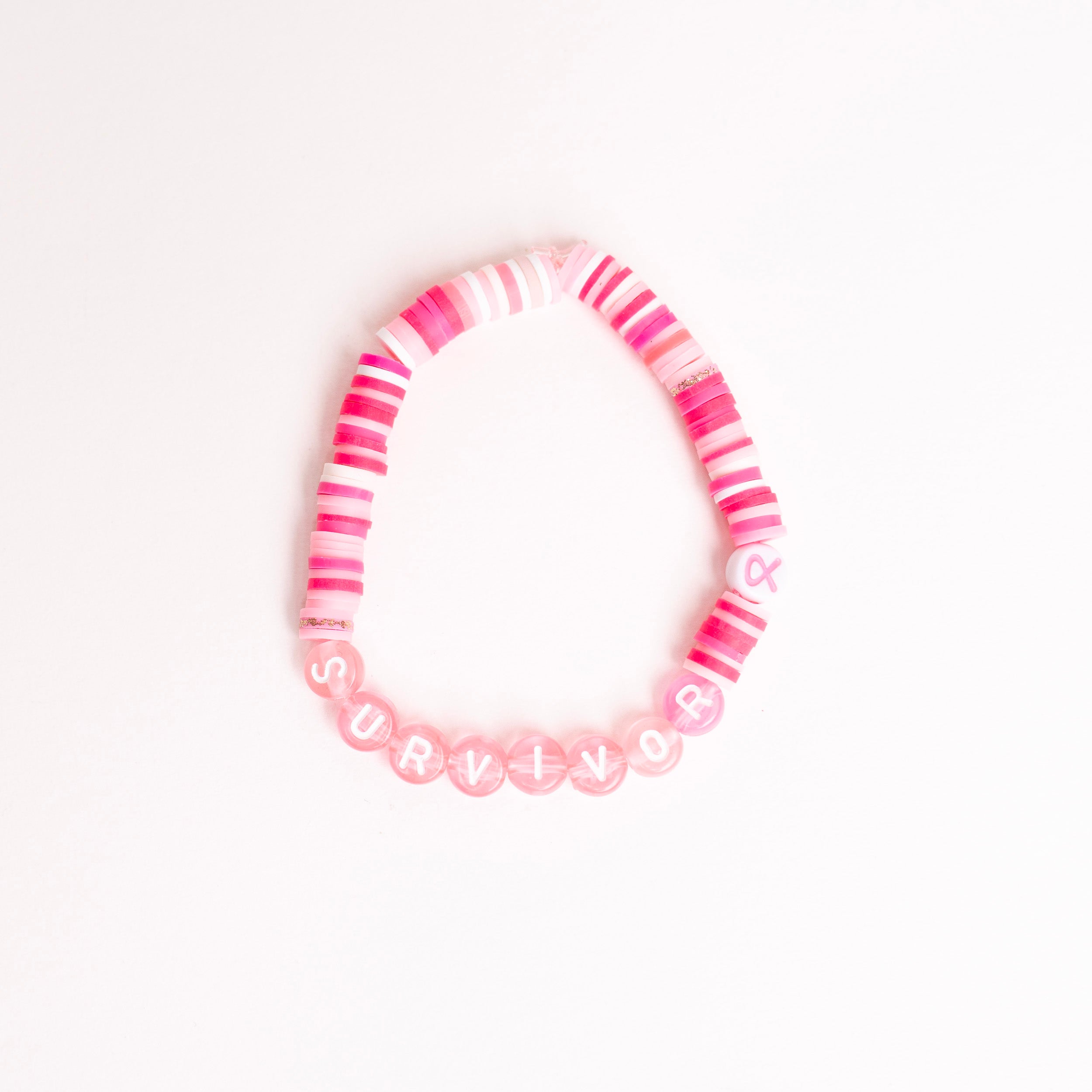Breast Cancer Assorted Beaded Bracelet