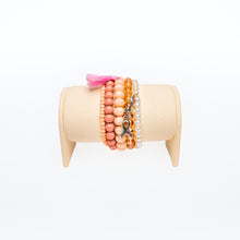 Load image into Gallery viewer, Breast Cancer Awareness Beaded Bracelet Stack - NBCF