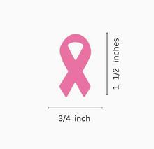 Load image into Gallery viewer, Breast Cancer Awareness Pink Ribbon Shaped Sticker - NBCF