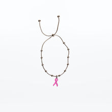 Load image into Gallery viewer, Breast Cancer Awareness Adjustable Charm Bracelet - NBCF