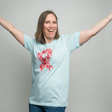 Load image into Gallery viewer, Breast Cancer Pink Ribbon T-Shirt - Light Blue - NBCF