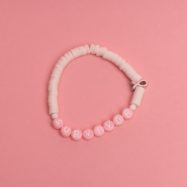 Breast Cancer Assorted Beaded Bracelet