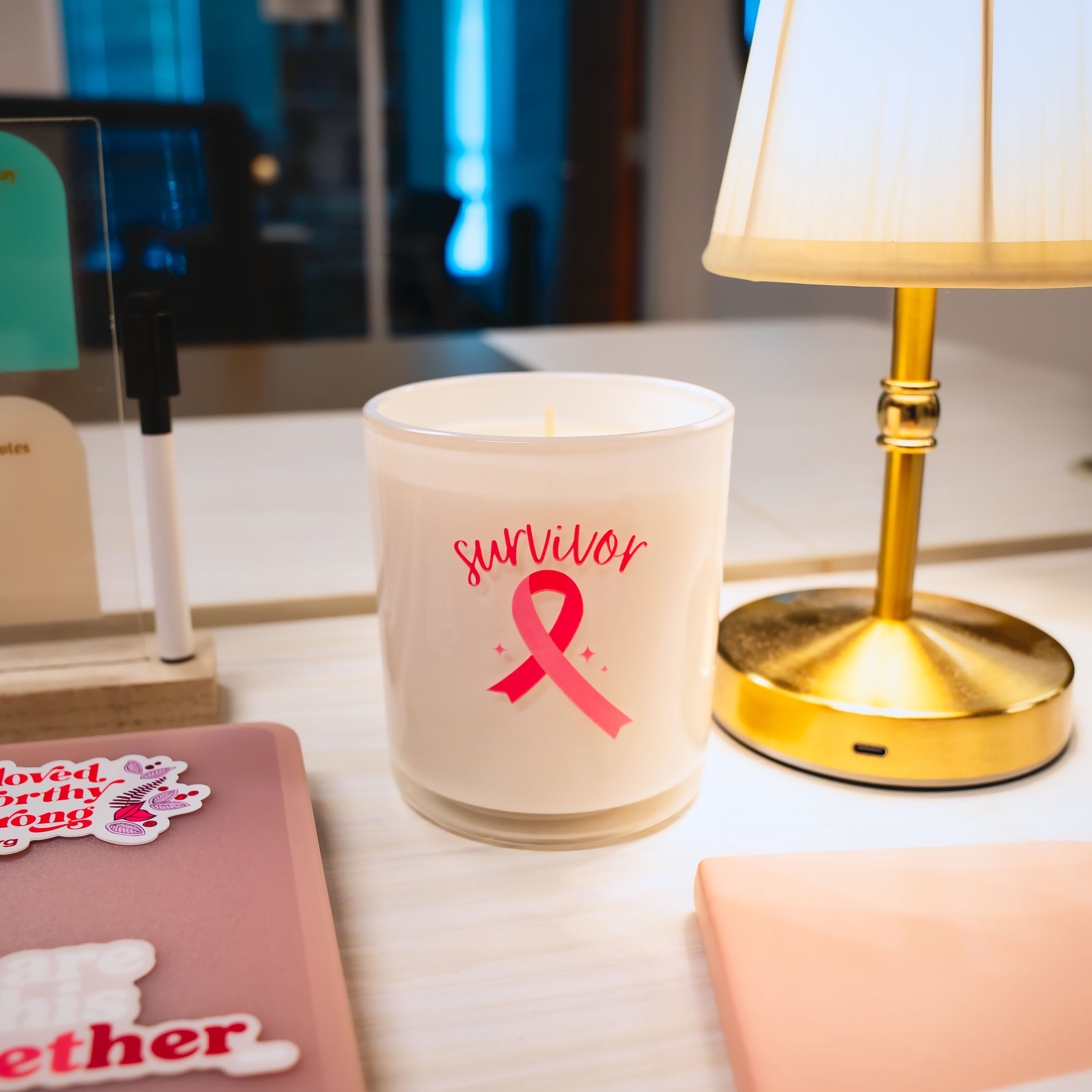 Breast Cancer Awareness Survivor Soy Candle - NBCF