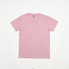 Load image into Gallery viewer, Breast Cancer Survivor Embroidered Pocket T-Shirt - Light Pink - NBCF