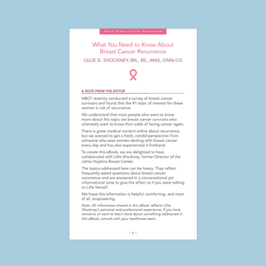 Breast Cancer Recurrence Guide - 10 Count