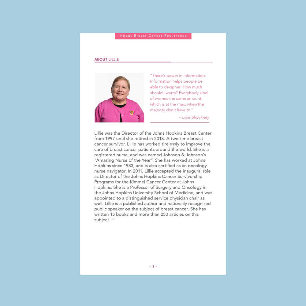 Breast Cancer Recurrence Guide - 10 Count -  Educational Material