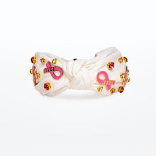 Load image into Gallery viewer, Breast Cancer Awareness Pink Ribbon Embellished Knot Headband - NBCF