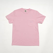 Load image into Gallery viewer, HOPE Breast Cancer Embroidered Pocket T-Shirt - Light Pink - NBCF