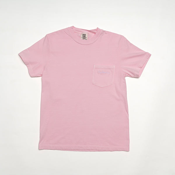 HOPE Breast Cancer Embroidered Pocket T-Shirt - Light Pink - NBCF