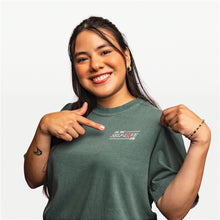 Load image into Gallery viewer, Breast Cancer Awareness Pink Ribbon Latina T-Shirt - Blue - NBCF
