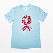 Load image into Gallery viewer, Breast Cancer Pink Ribbon T-Shirt - Light Blue - NBCF