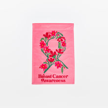 Load image into Gallery viewer, Breast Cancer Awareness Garden Flag - Floral - NBCF