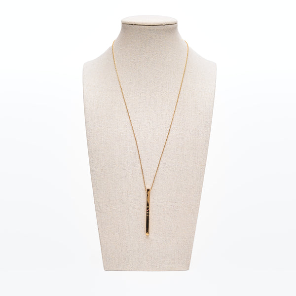 HOPE Pink Ribbon Engraved Bar Necklace - NBCF