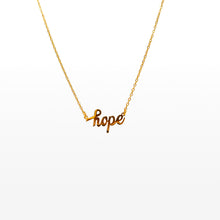 Load image into Gallery viewer, Hope Script Necklace - Gold - NBCF