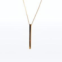 Load image into Gallery viewer, Survivor Pink Ribbon Engraved Bar Necklace - NBCF