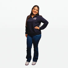 Load image into Gallery viewer, HOPE Breast Cancer Awareness Quarter Zip Pullover- Unisex - Navy - NBCF