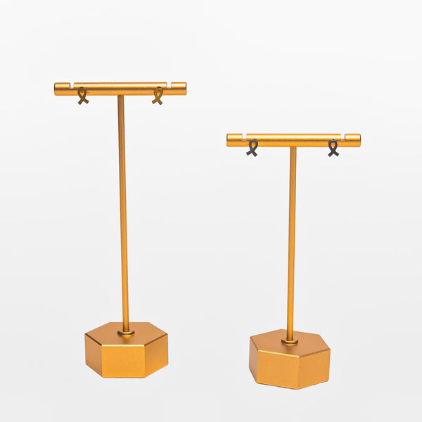 Breast Cancer Awareness Ribbon Stud Earrings - NBCF