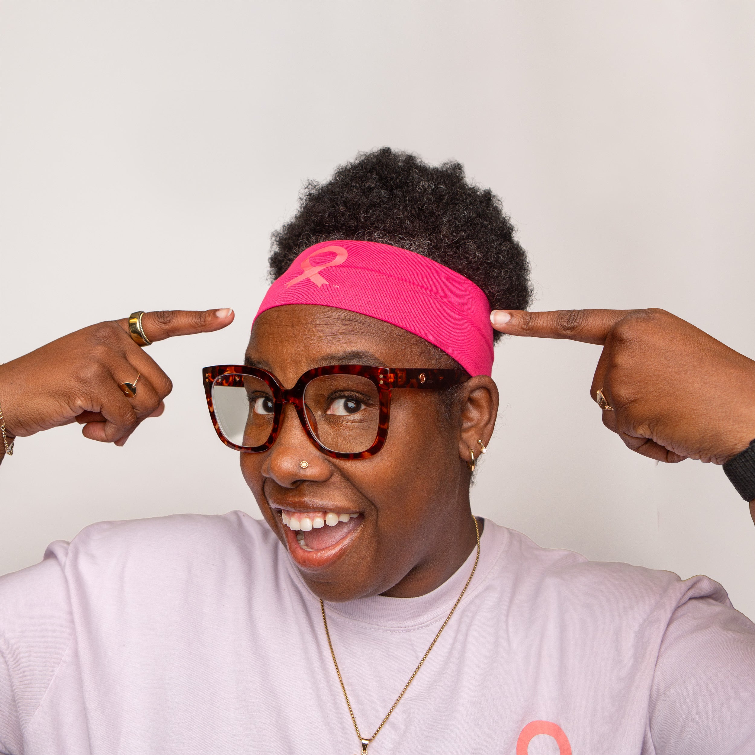 Breast Cancer Awareness Stretch Headband - NBCF