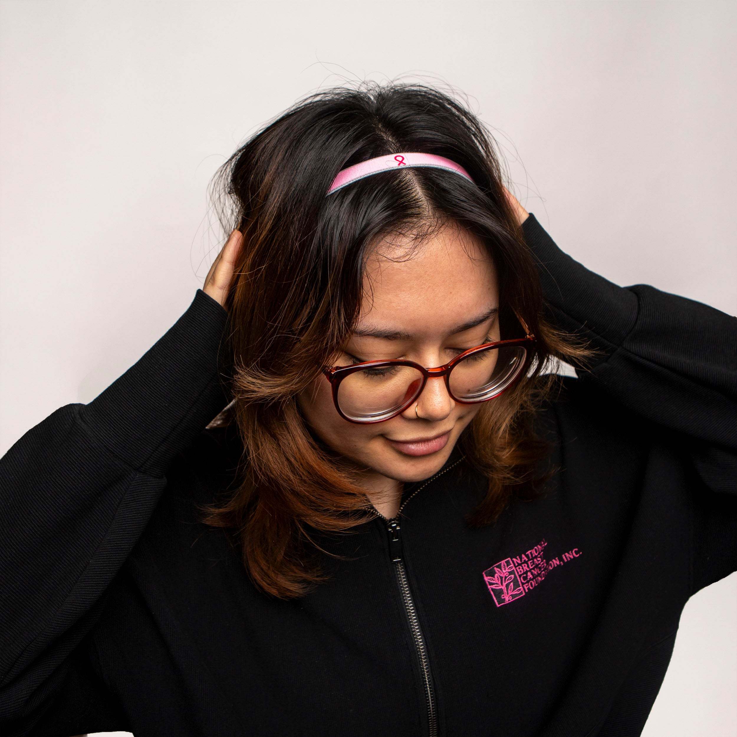 Breast Cancer Awareness Elastic Sports Headband - NBCF
