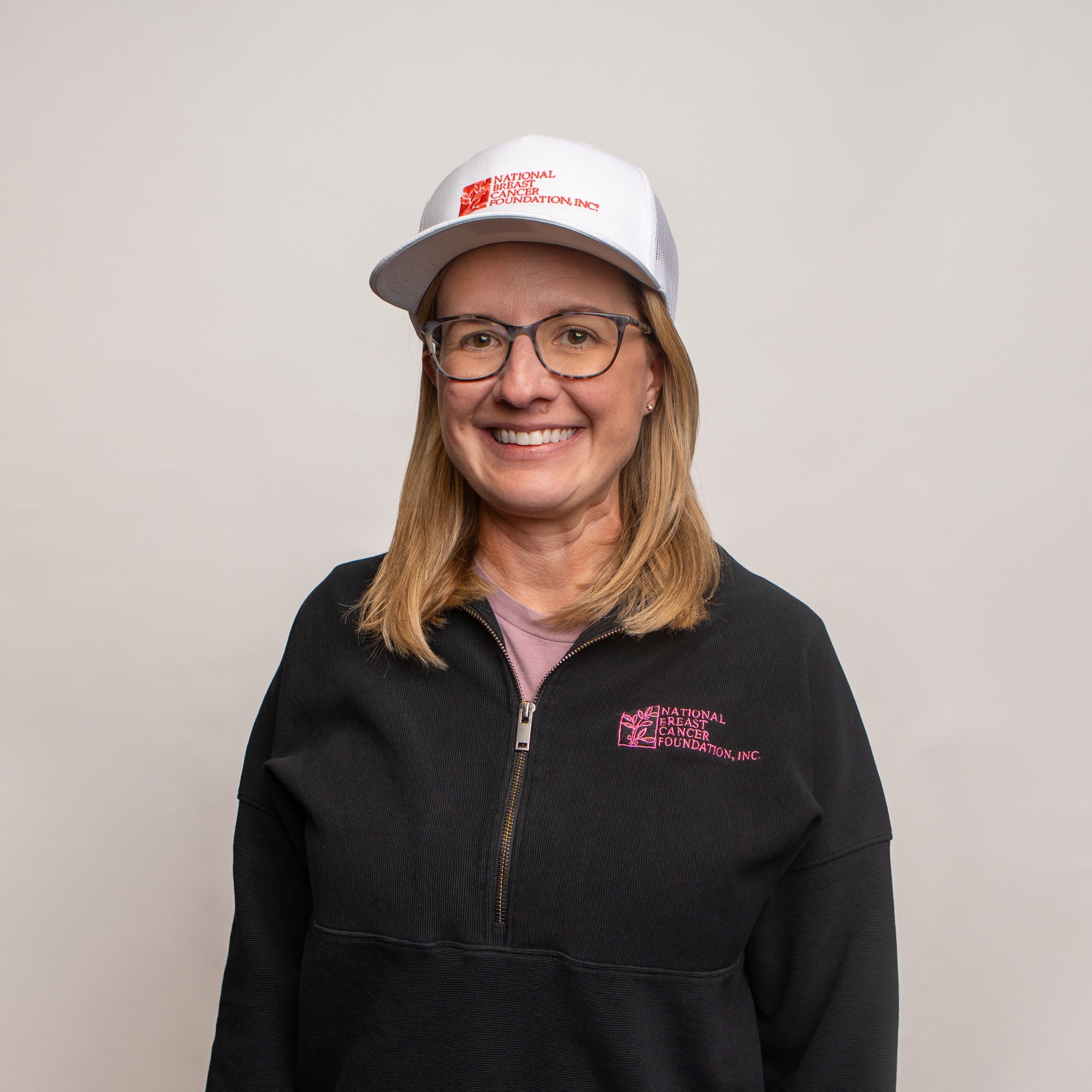 NBCF Logo Ball Cap - White