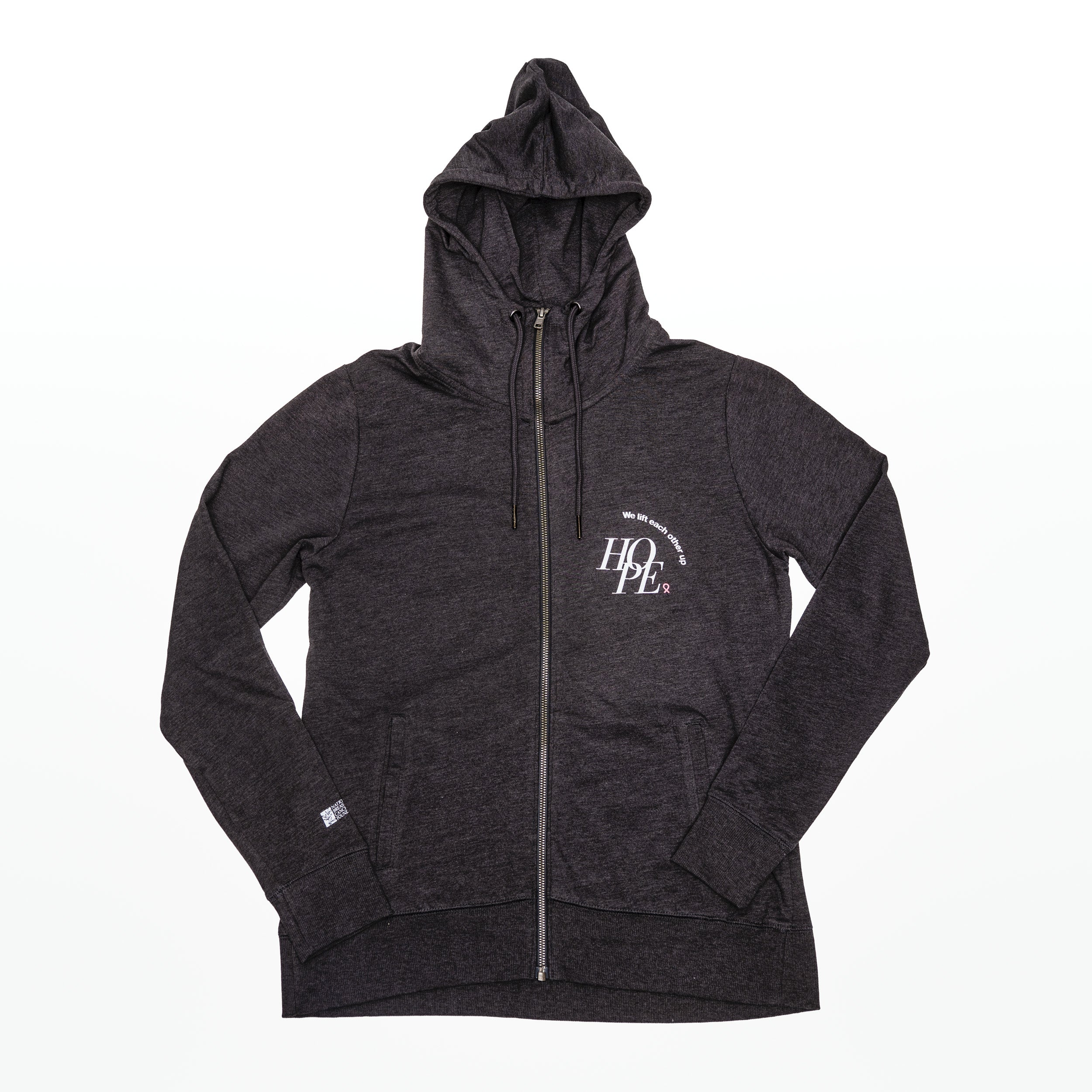 HOPE Zip-Up Hoodie - Women's - Gray - NBCF – NBCF Shop HOPE Zip-Up Hoodie - Women's - Gray - NBCF – NBCF Shop