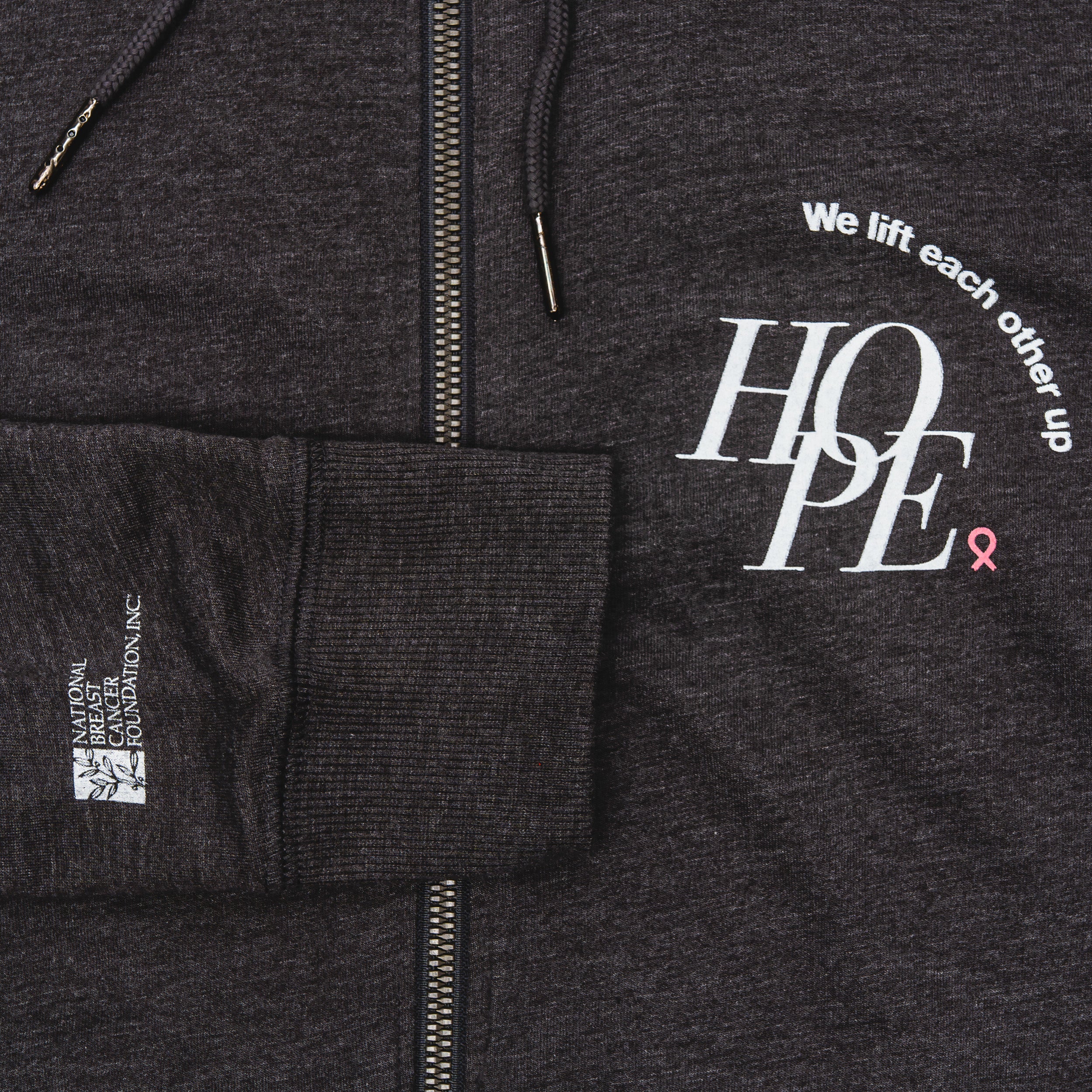 HOPE Zip-Up Hoodie - Women's - Gray - NBCF