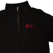 Load image into Gallery viewer, Men’s Breast Cancer Awareness Quarter Zip Pullover - Black with logo - NBCF
