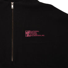 Load image into Gallery viewer, Women’s Breast Cancer Awareness Quarter Zip Pullover - Black with logo - NBCF