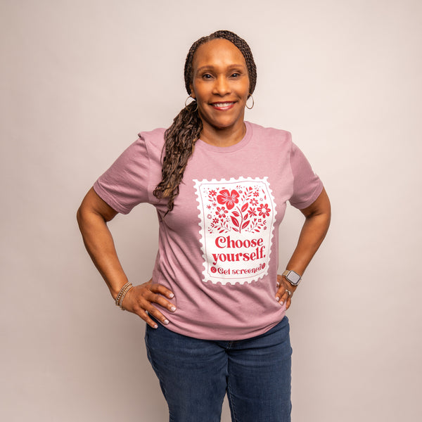 Breast Cancer Awareness Screening T-Shirt - Pink - NBCF