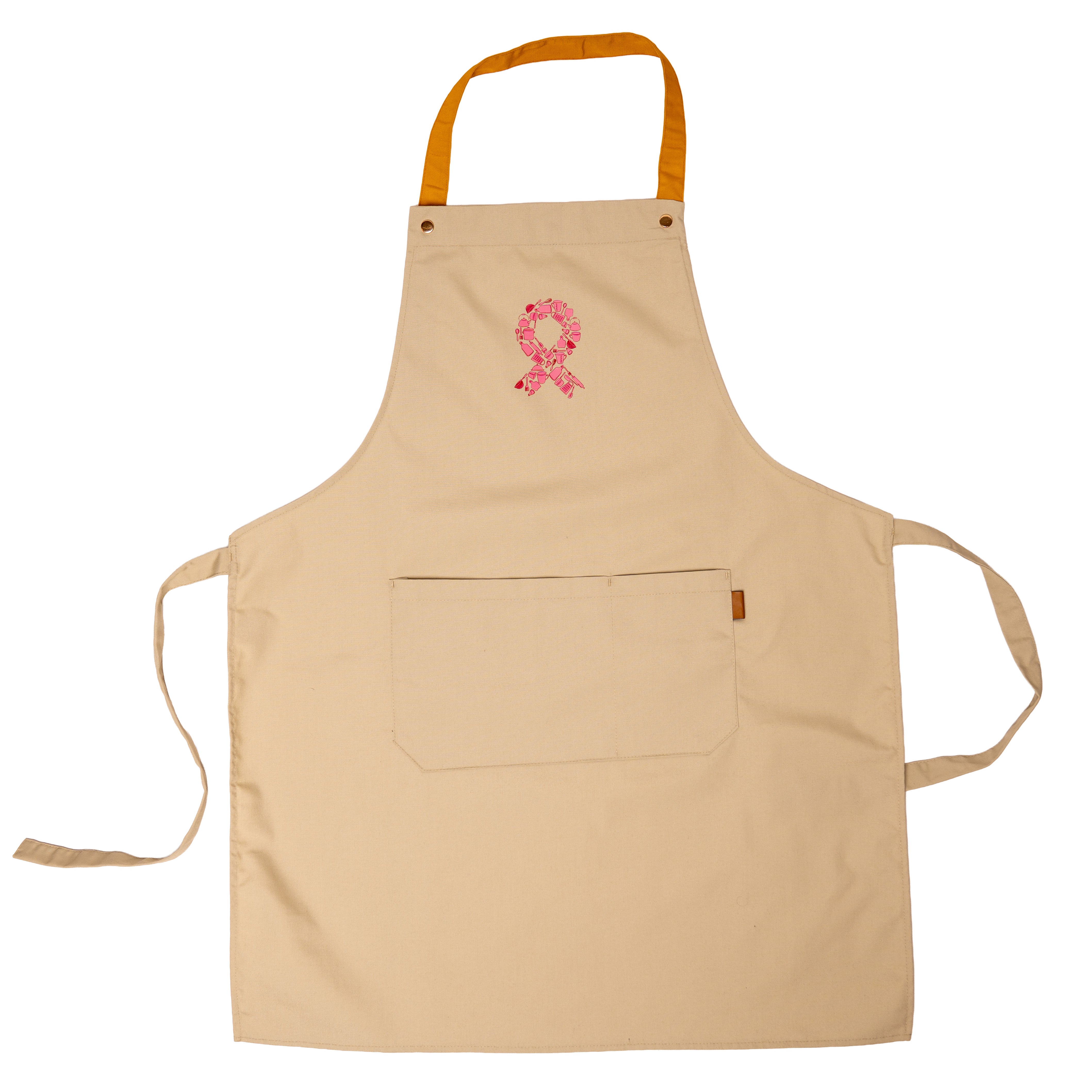 Breast Cancer Awareness Pink Ribbon Apron - Canvas - NBCF