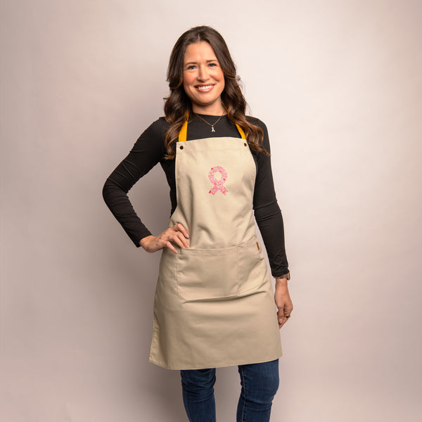 Breast Cancer Awareness Pink Ribbon Apron - Canvas - NBCF