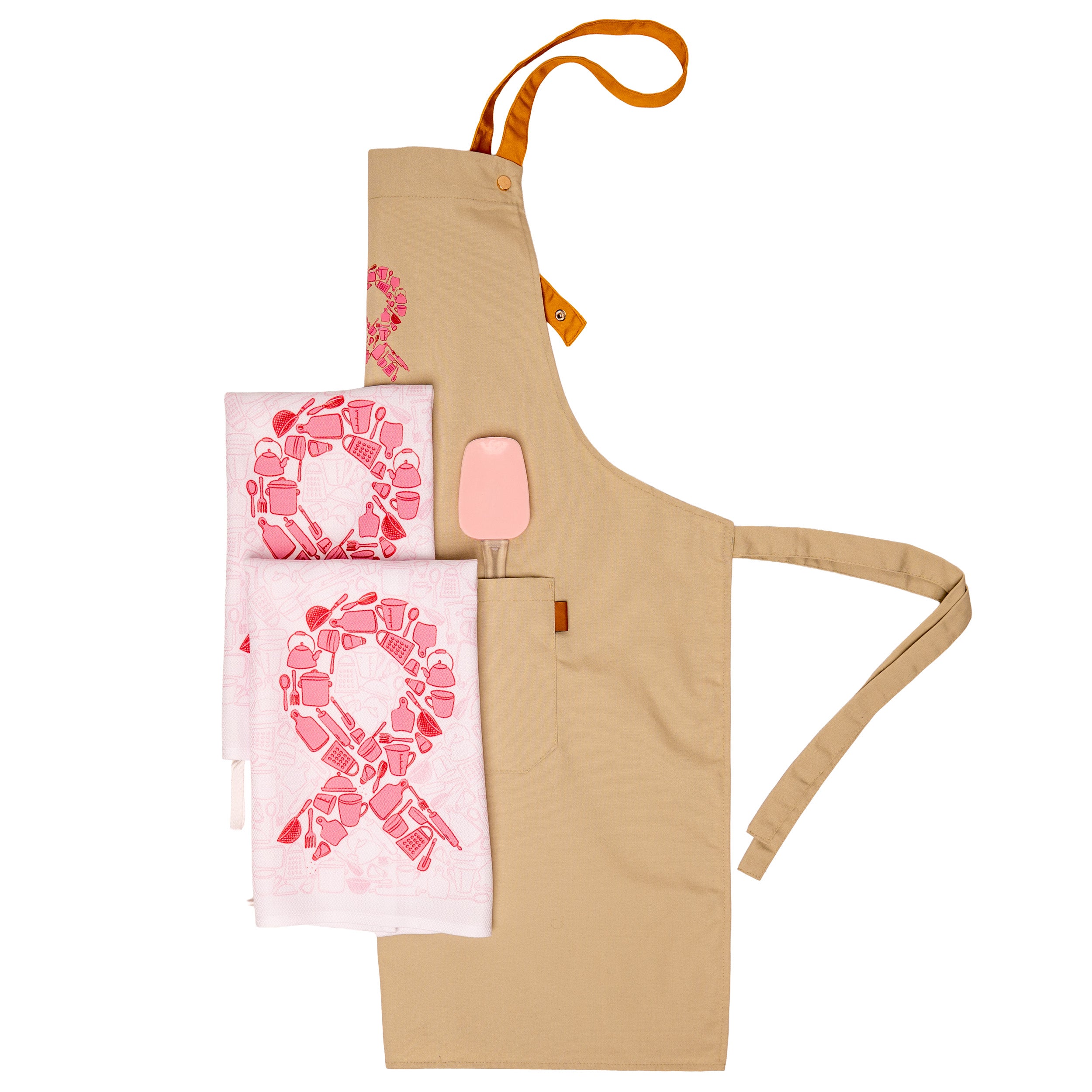 Breast Cancer Awareness Pink Ribbon Apron - Canvas - NBCF